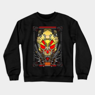 Steampunk Mecha skull head Crewneck Sweatshirt